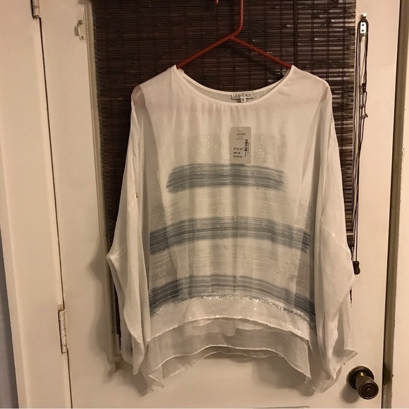 Adore Tops - NWT Adore sheer Pull Over Tunic Top